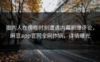 圈内人在傍晚时刻遭遇内幕刷爆评论，麻豆app官网全网炸锅，详情曝光