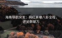 海角导航突发：网红亲曝八卦全程，评论数破万