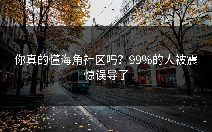 你真的懂海角社区吗？99%的人被震惊误导了