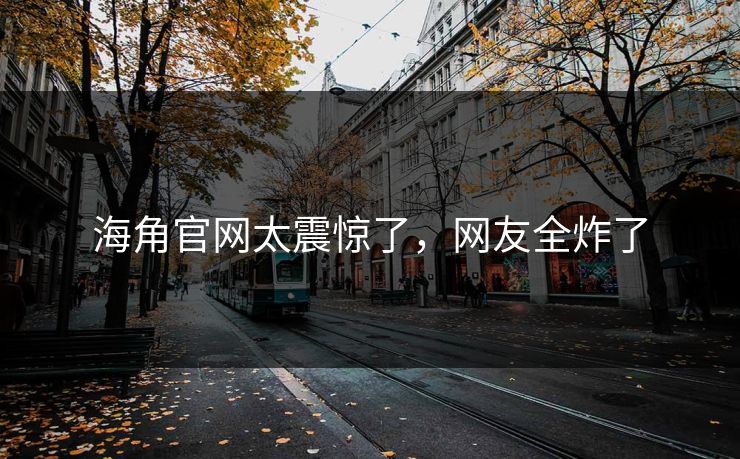 海角官网太震惊了，网友全炸了